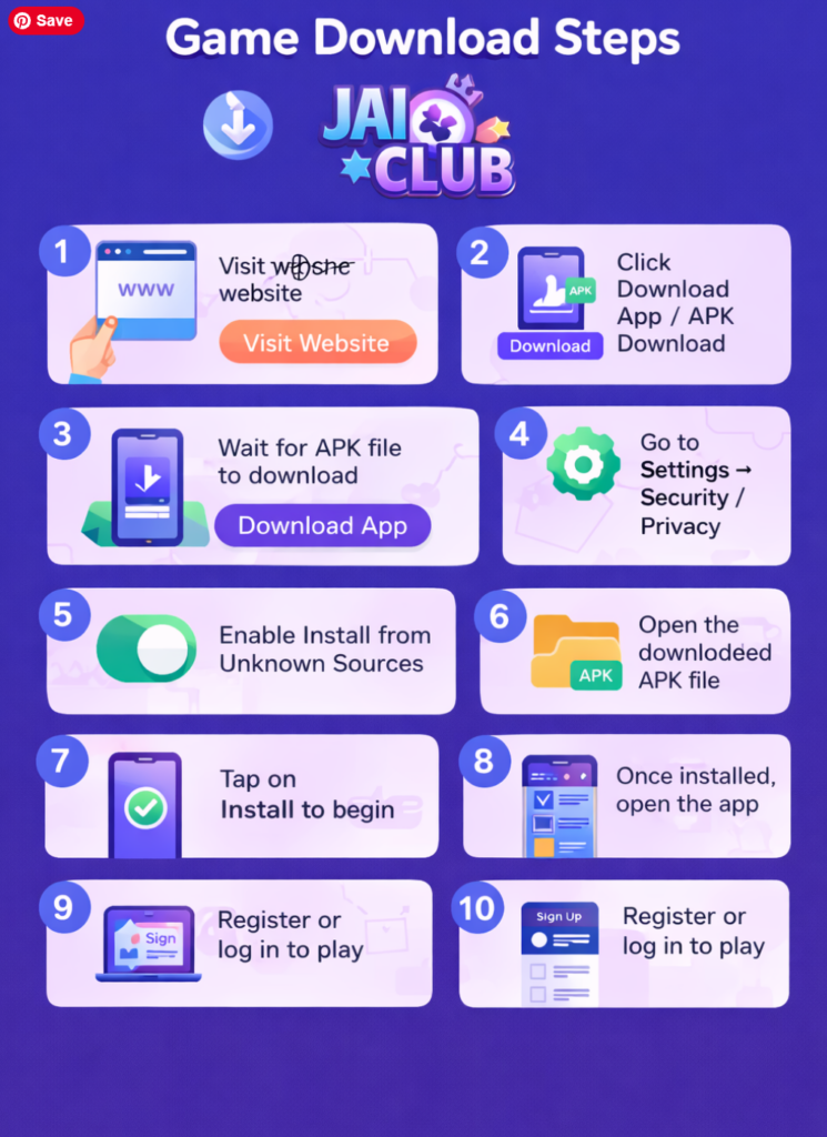 Jai Club Game Categories